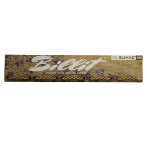 Packaging of Billit XL Slimaz Organic Hemp Rolling Papers with branding and hemp leaf motifs