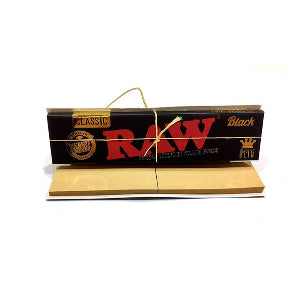 RAW - Black King Size Rolling Papers & Tips