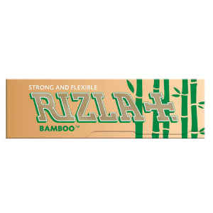 Packaging of Rizla - Bamboo rolling papers with branding and bamboo illustrations.