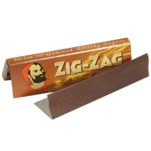 Packaging and a rolled paper of Zig-Zag brand rolling papers with a liquorice flavor.
